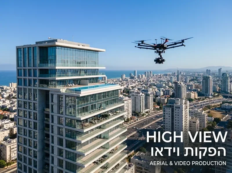 צילום הדמיות נדל"ן מרחפן לשיווק דירות